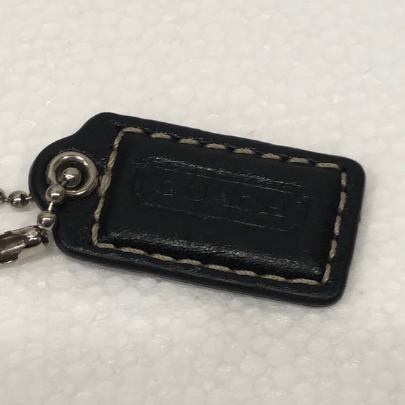 Coach Accessories - Coach Black Small Leather Tag